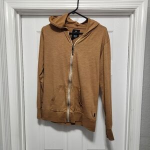 Women's Medium Tan Zip-Up Hoodie